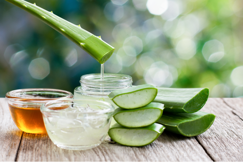 Aloe vera massage